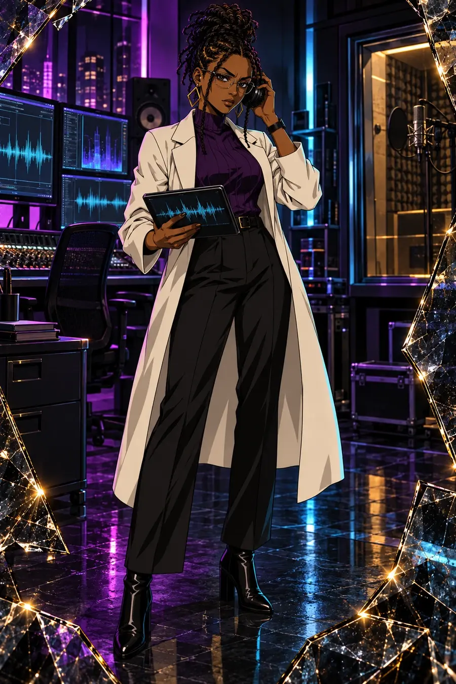 Approved anime portrait of Dr. Mina Solis