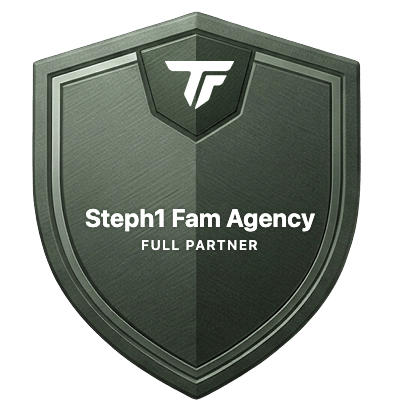Steph1 Fam Agency — TikFinity Full Partner badge
