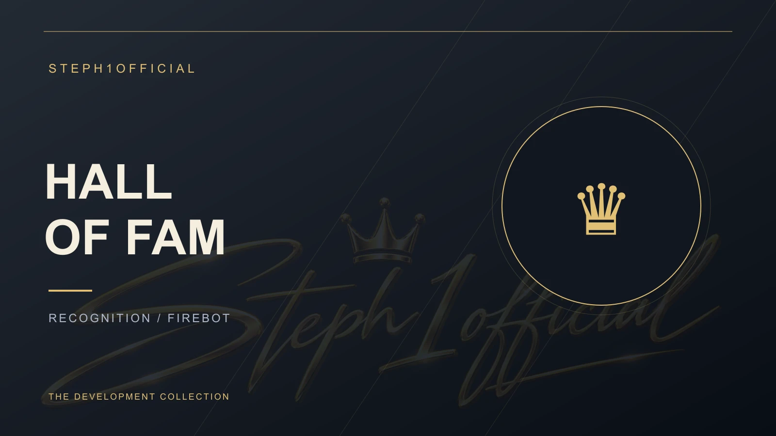 Steph1official Hall of Fam project artwork