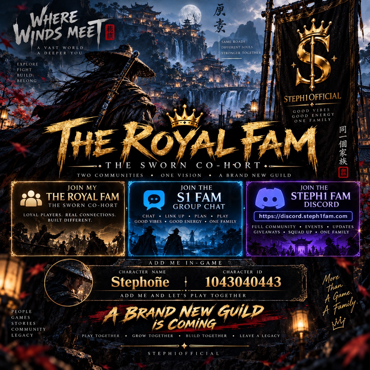 The Royal Fam invitation artwork